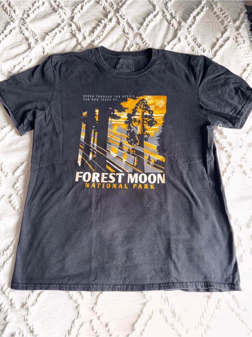 SnorgTees Forest Moon National Park Star Wars Endor Graphic Tee – Men’s L